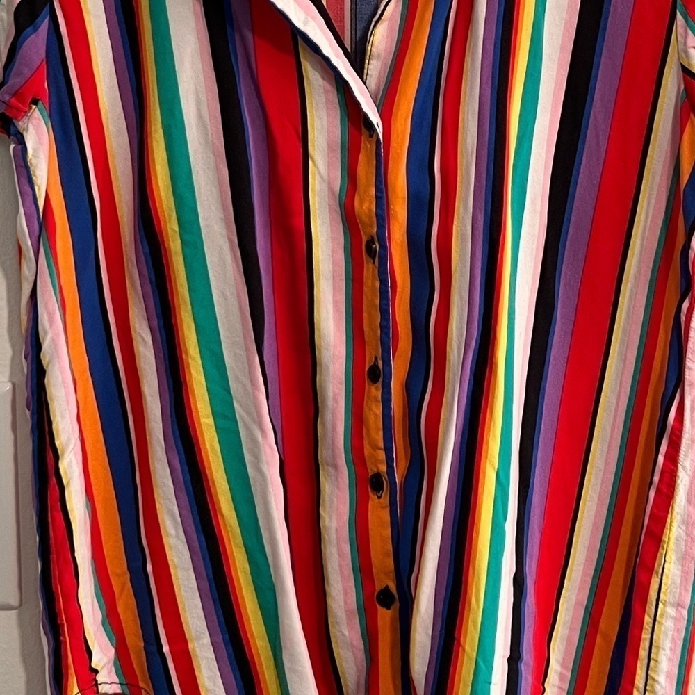 Forever 21 Multi-Colored Striped Shirt - Picture 2 of 4